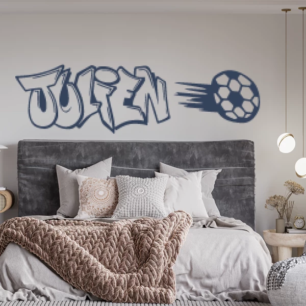 Sticker Julien Graffiti Football