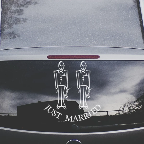 Sticker Just Married - Men