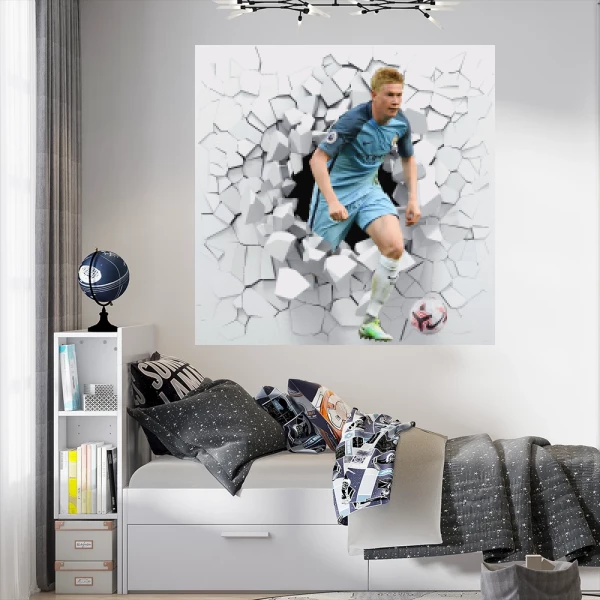 Sticker Kevin De Bruyne 3D - Printed
