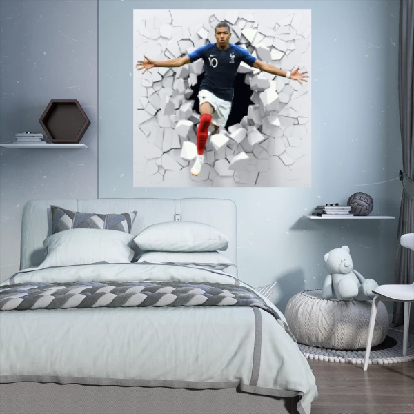 Sticker Kylian Mbappé 3D - Printed