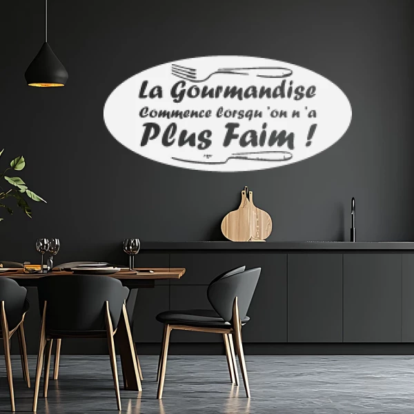 Sticker La Gourmandise commence...