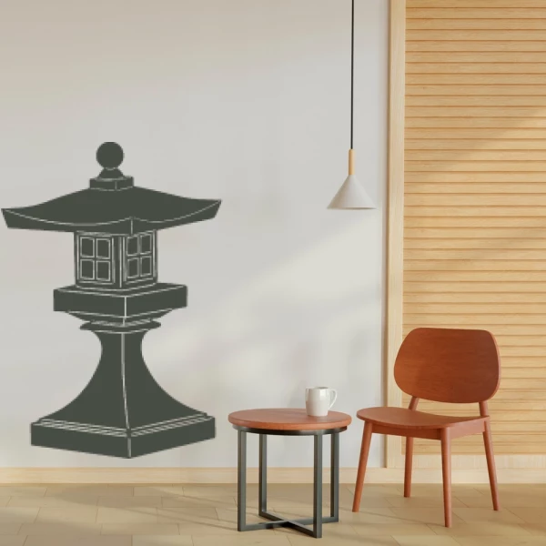 Sticker Japanese pagoda Lantern