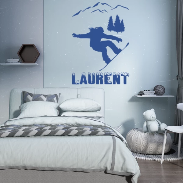 Sticker Laurent Snowboard Mountain