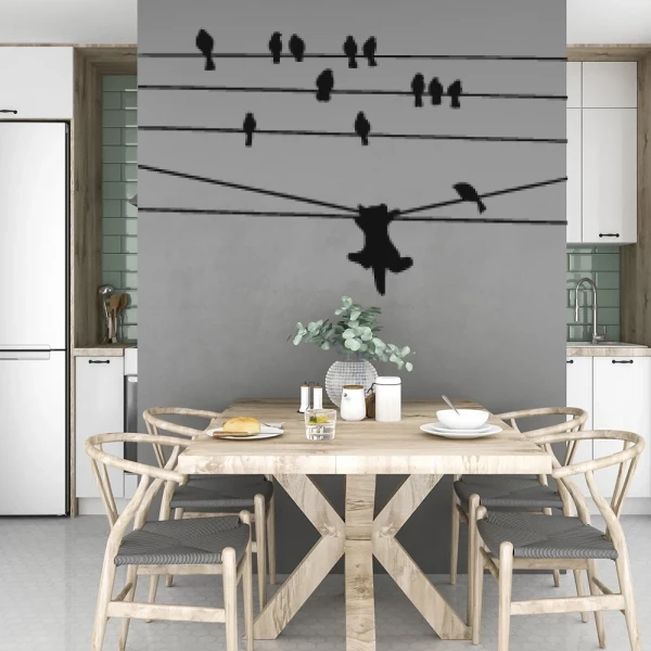 Sticker The tightrope walker cat