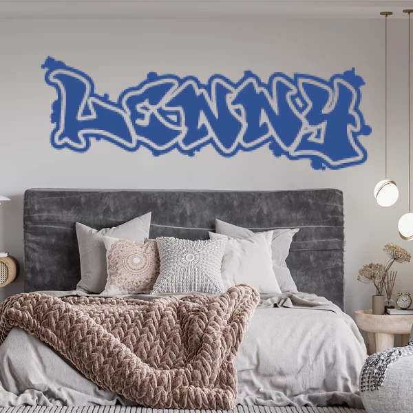 Sticker Lenny Graffiti Contours