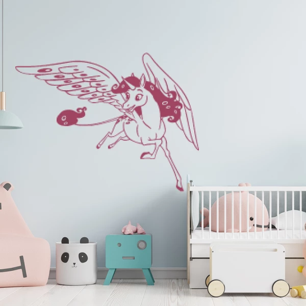 Sticker Winged Unicorn