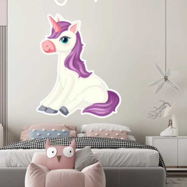 Sticker Purple Unicorn