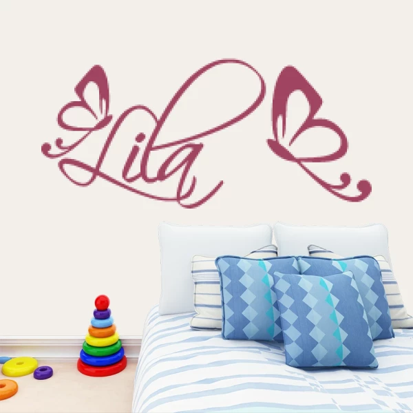 Sticker Lila Papillons