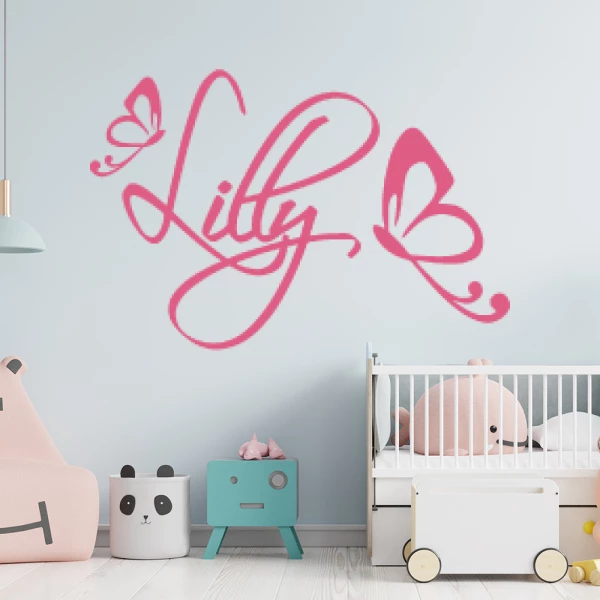 Sticker Lilly Butterflies