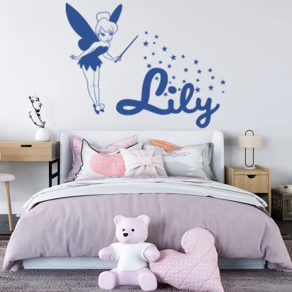 Sticker Lily Script Tinkerbell Stars