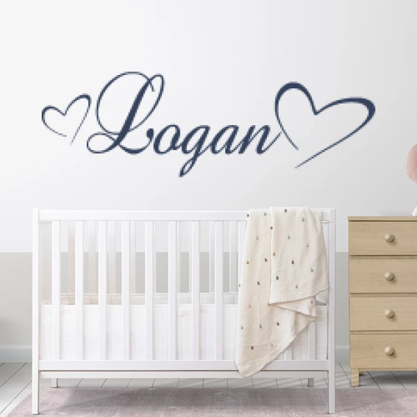 Sticker Logan Baroque Hearts