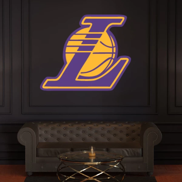 Sticker Los Angeles Lakers Logo Printed