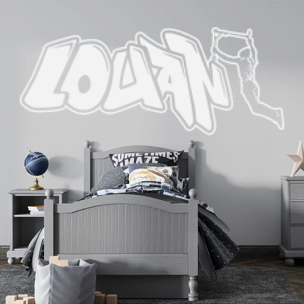 Sticker Louan Graffiti Scooter Outline