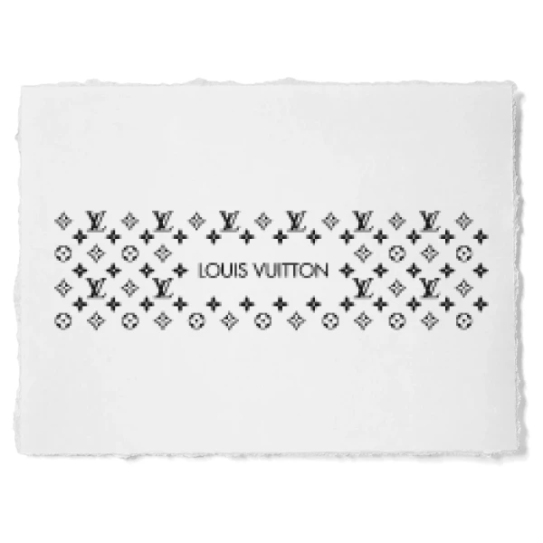 Sticker Louis Vuitton Supreme Text