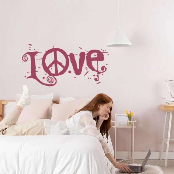 Sticker Love Painted