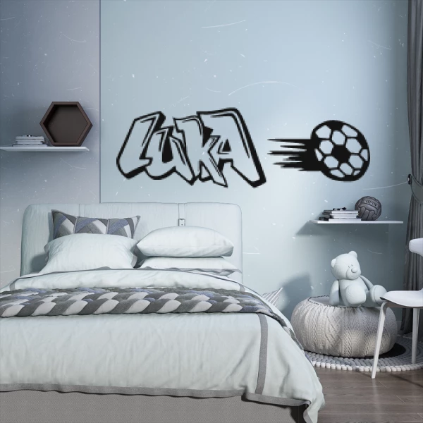 Sticker Luka Graffiti Foot