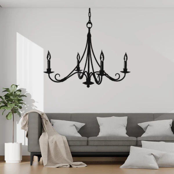 Sticker Wrought iron chandelier