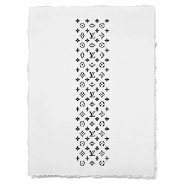 Sticker LV Pattern Vertical