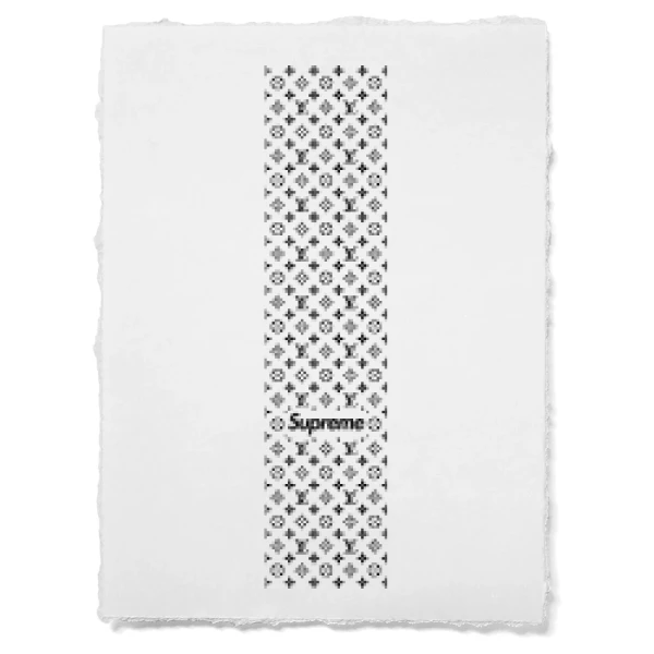 Sticker LV Pattern Vertical Supreme