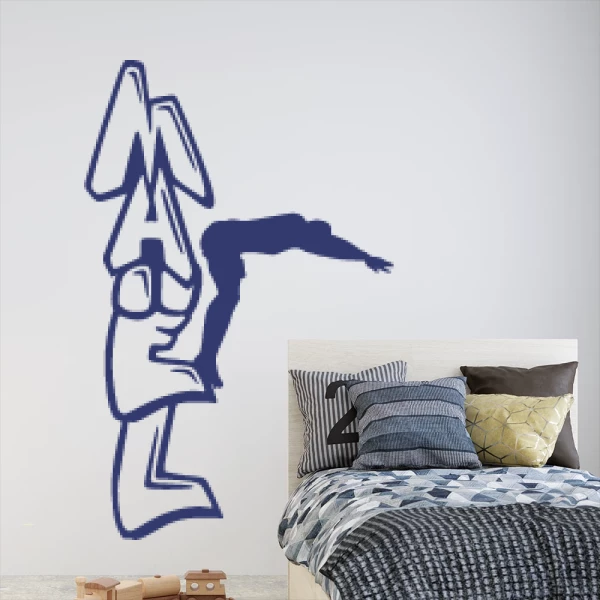 Sticker Maël Graffiti Diving Vertical