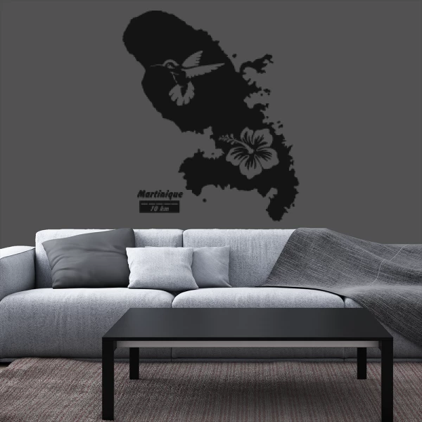 Sticker Martinique - Map 2