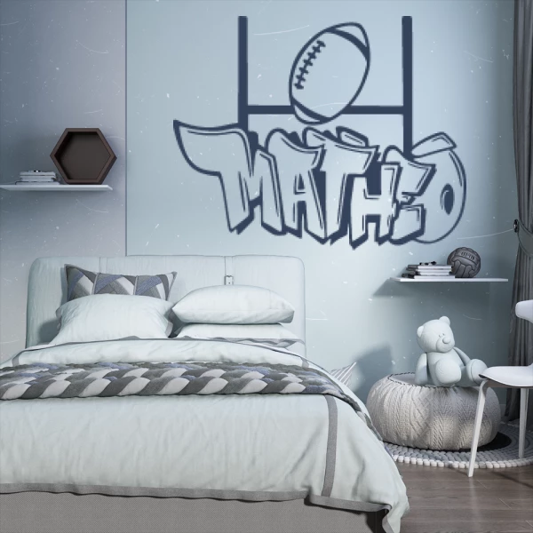 Sticker Matheo Graffiti Rugby