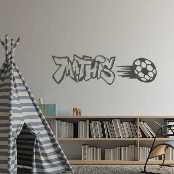 Sticker Mathis Graffiti Foot