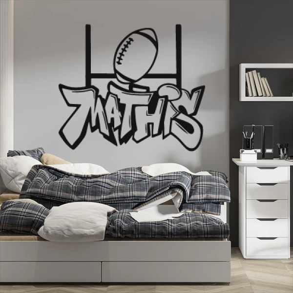 Sticker Mathis Graffiti Rugby