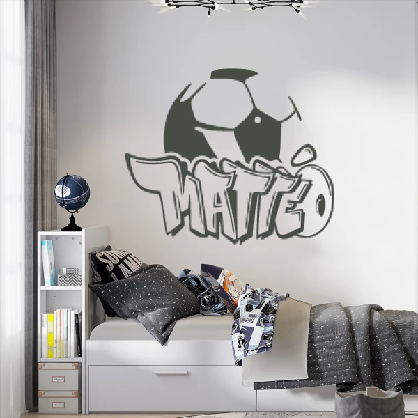 Sticker Mattéo Graffiti Football ball
