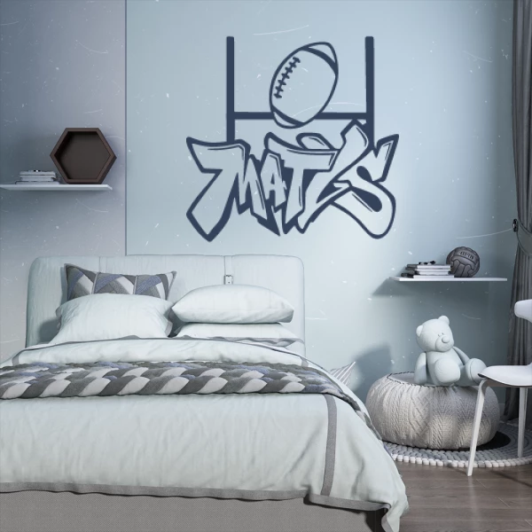 Sticker Matys Graffiti Rugby