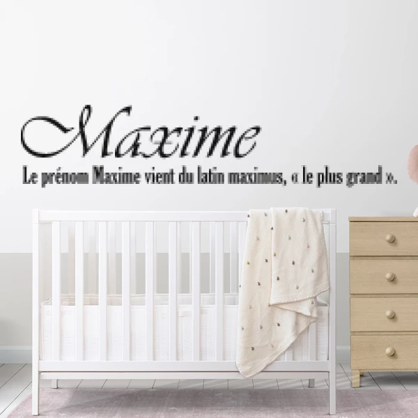 Sticker Maxime Etymology