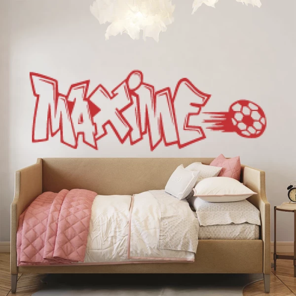 Sticker Maxime Graffiti Foot