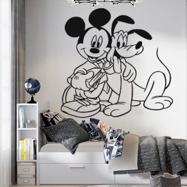 Sticker Mickey and Pluto