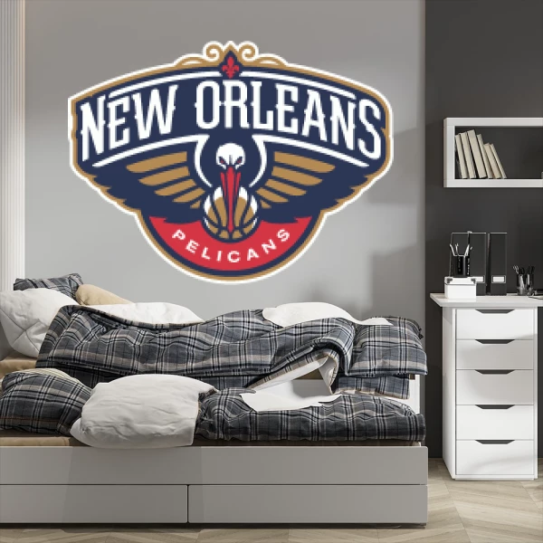 Sticker New Orleans Pelicans Printed