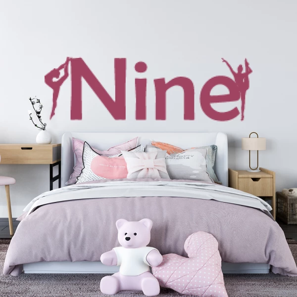 Sticker Nine Gymnasts
