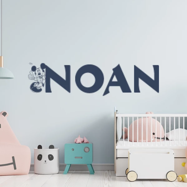 Sticker Noan Mickey backed to the wall