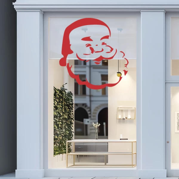 Sticker Christmas - Head Santa Claus