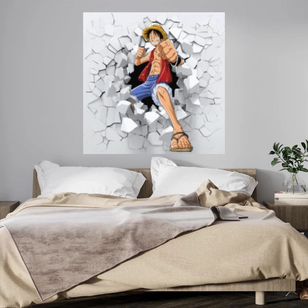 Sticker One Piece - Monkey D Luffy - 3D