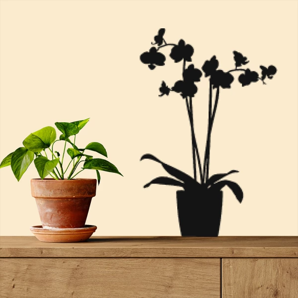 Sticker Potted Orchid