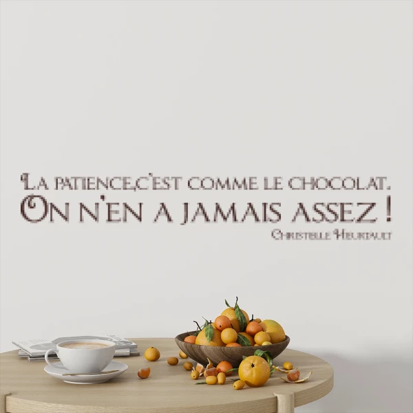 Sticker Patience et Chocolat