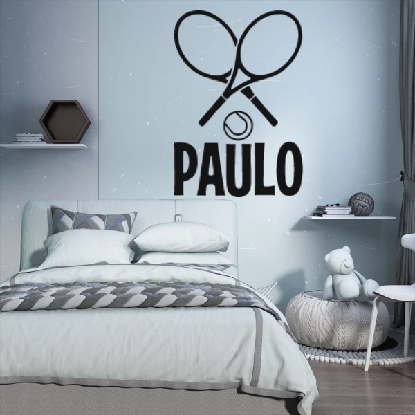 Sticker Paulo Tennis rackets