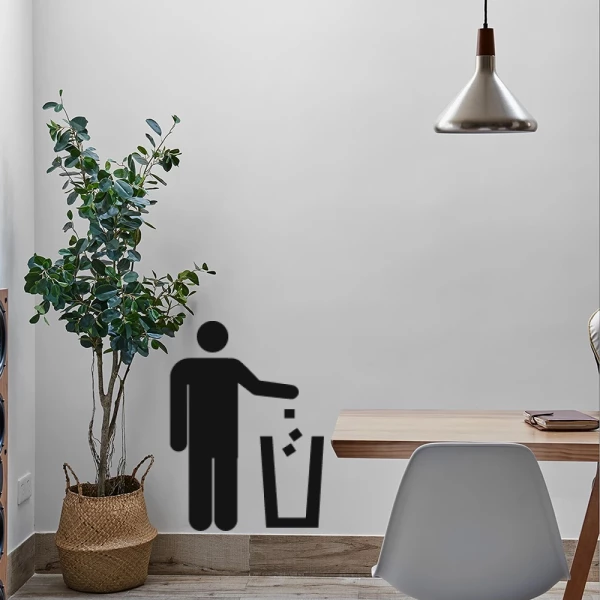Sticker Trash pictogram