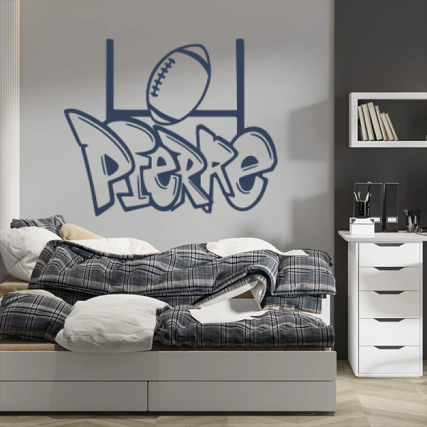 Sticker Pierre Graffiti Rugby