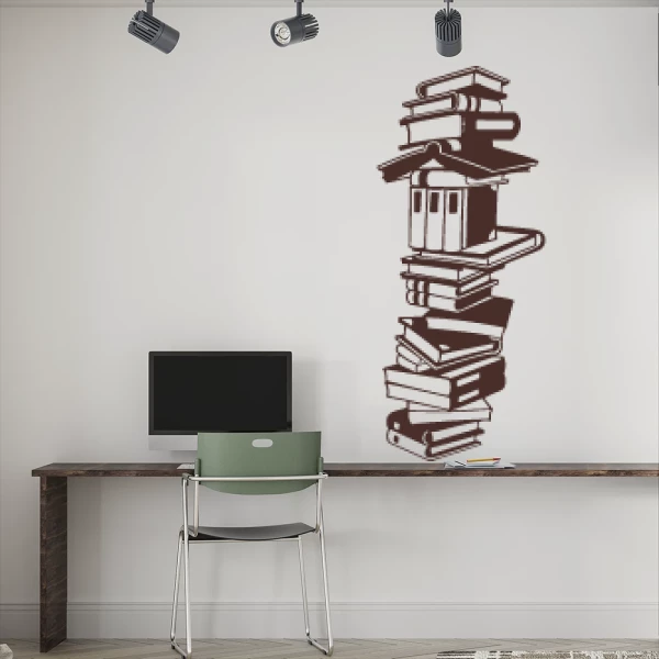 Sticker Stack of books