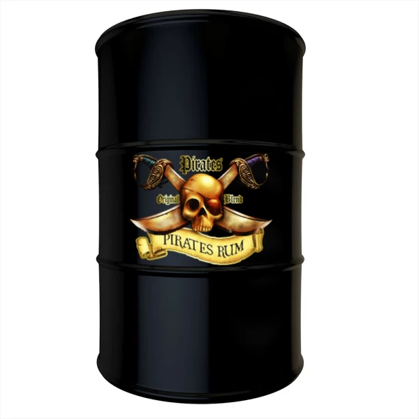 Sticker Pirates Rum Printed