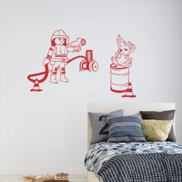 Sticker Playmobil Fireman