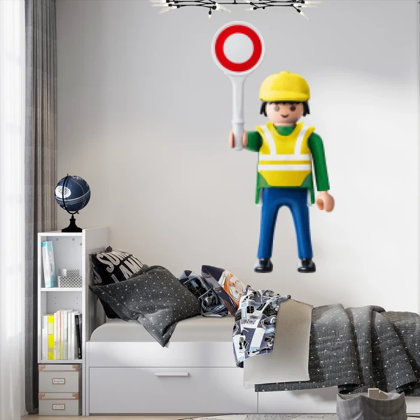 Sticker Playmobil Work