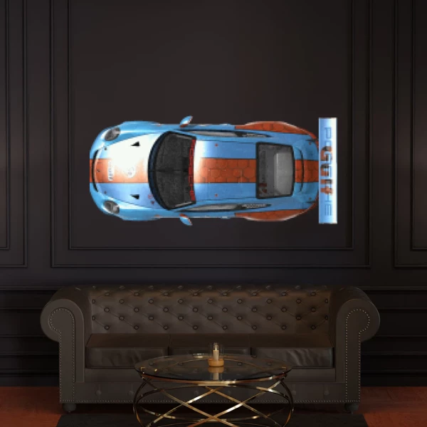 Sticker Porsche Gulf Top