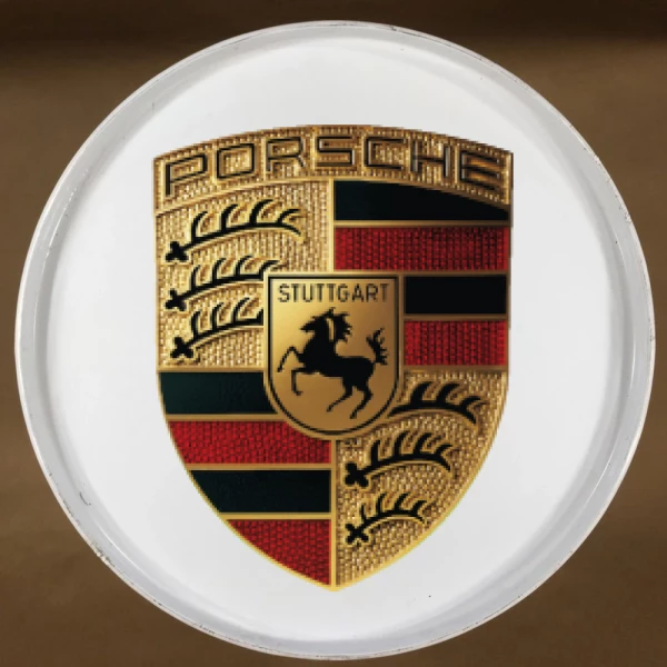 Sticker Porsche Logo Printed 2