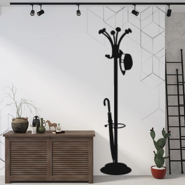 Sticker coat stand